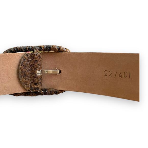 VINTAGE Streets Ahead leather belt 39 inch - Picture 4 of 9